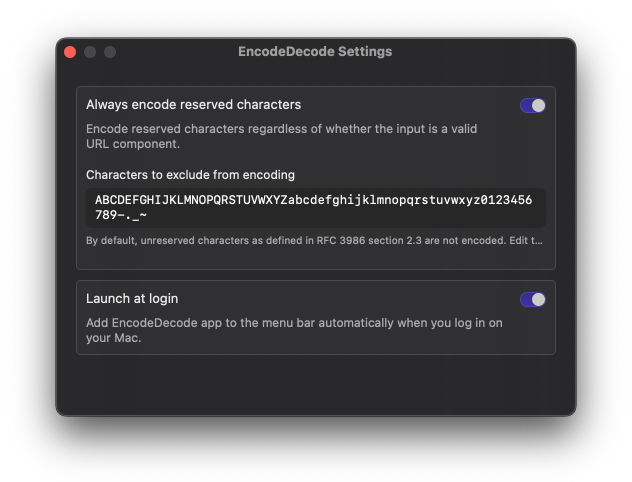 Settings Form with truncated text at the bottom of the first section