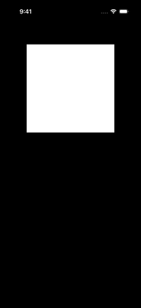 A rectangle moving between two positions, starting slowly, speeding up through the middle, and decelerating to a stop, demonstrating the easeInOut animation preset