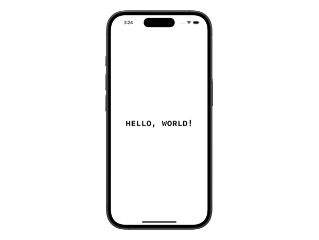 iPhone screen displaying text in bold, monospaced and small caps