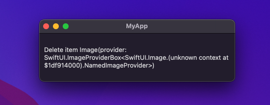 Screenshot of text view displaying a string with image description.